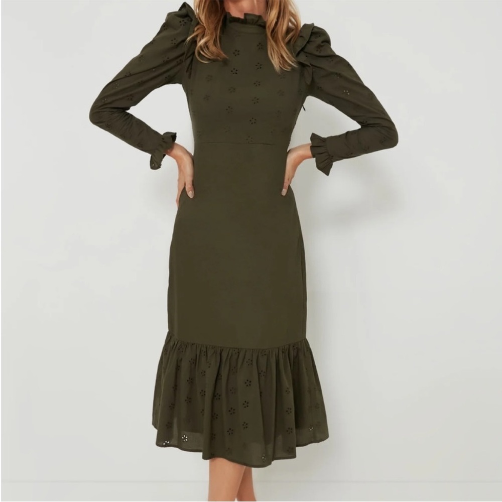 Tuckernuck Regina Ruffle Midi Dress by HYACINTH HOUSE